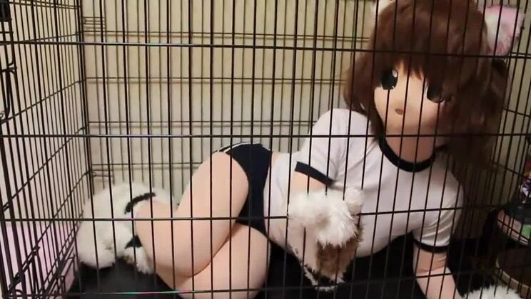 ココアソフト 日本人 ボンデージ ブレスプレイ 着ぐるみ ボンデージ wsm_mikeneko_cage